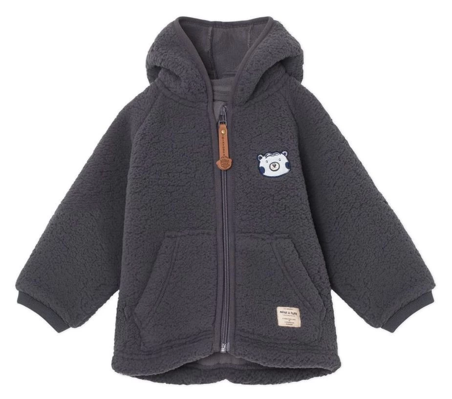 Mini A Ture X Affenzahn Fleecejacke Anno Bär Dunkelgrau 3 Mini A Ture X Affenzahn Fleecejacke Anno Bär Dunkelgrau