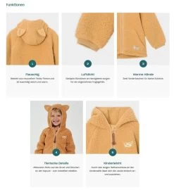 Mini A Ture X Affenzahn Fleecejacke Anno Affe Hellbraun -Kindermode – Einfach machen. Affenzahn Fleece Jacke Anno Funktionen 1280x1280 5