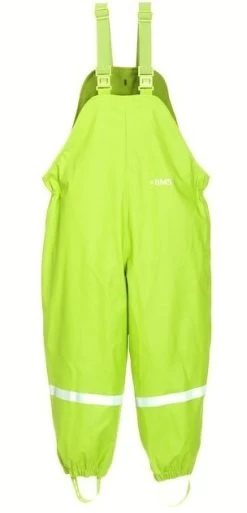 BMS Thermo Matschhose Mit Trägern Lime Mit Fleecefutter