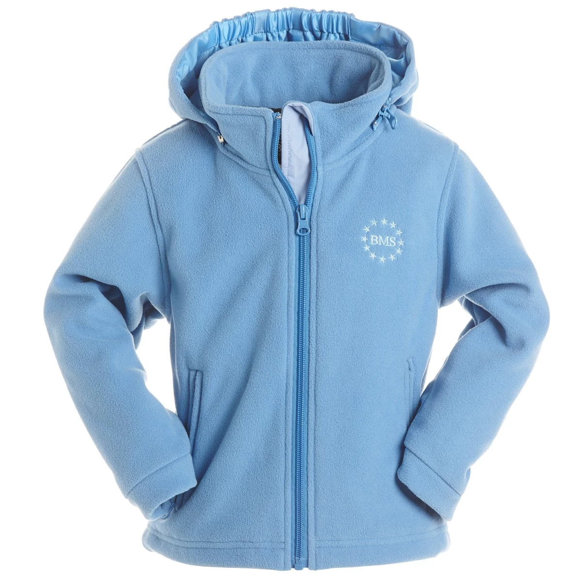 BMS Fleecejacke Skyblue Antarctic-Fleece Mit Kapuze 3 BMS Fleecejacke Skyblue Antarctic-Fleece Mit Kapuze