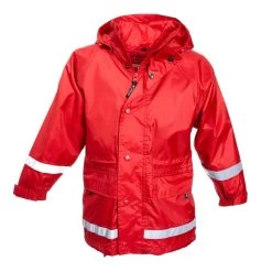 BMS Atmungsaktive Kinder Regenjacke Rot