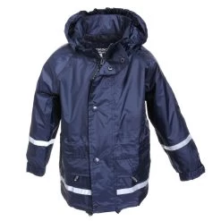 BMS Atmungsaktive Kinder Regenjacke Marine Blau