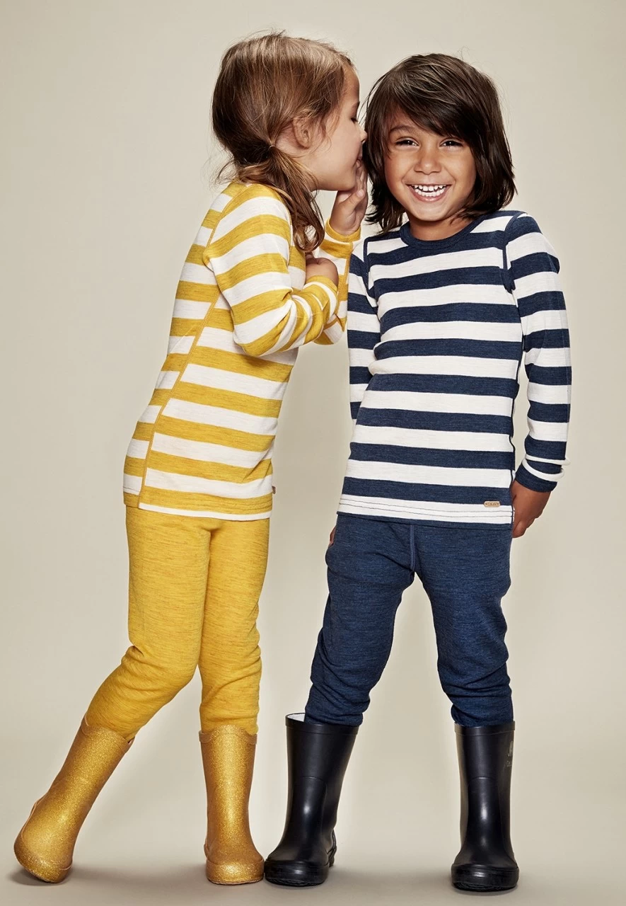 Celavi Leggings Wolle Maisgelb Melange 4 Celavi Leggings Wolle Maisgelb Melange – Bild 2