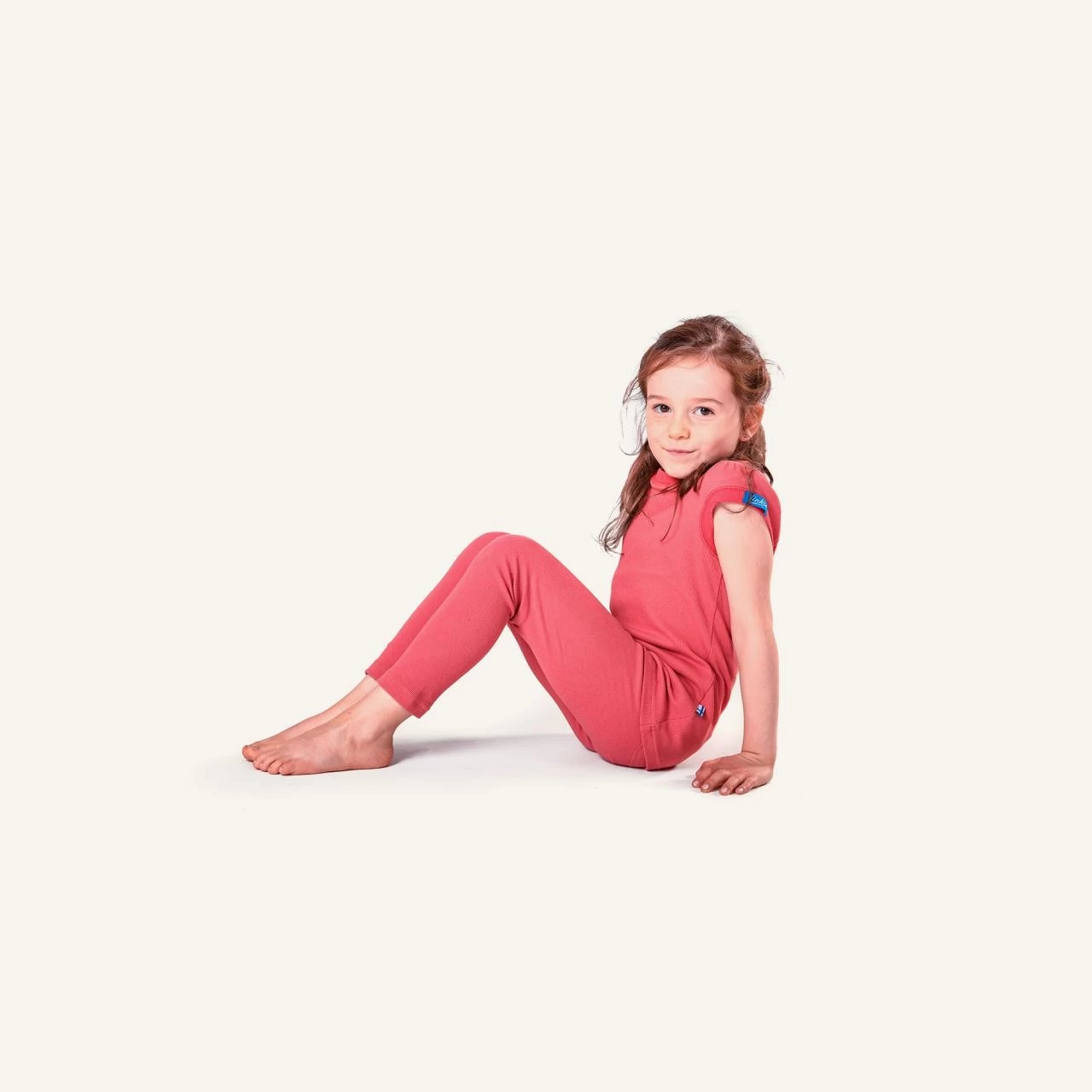 Finkid LEIKKI Cranberry/red Kinder Feinripp Leggings 5 Finkid LEIKKI Cranberry/red Kinder Feinripp Leggings – Bild 3