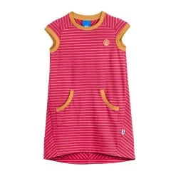 Finkid KEIDAS Raspberry/rose Kurzarmkleid Mit Streifenmix