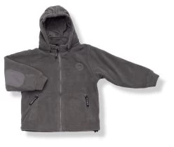 BMS Fleecejacke Grau Antarctic-Fleece Mit Kapuze