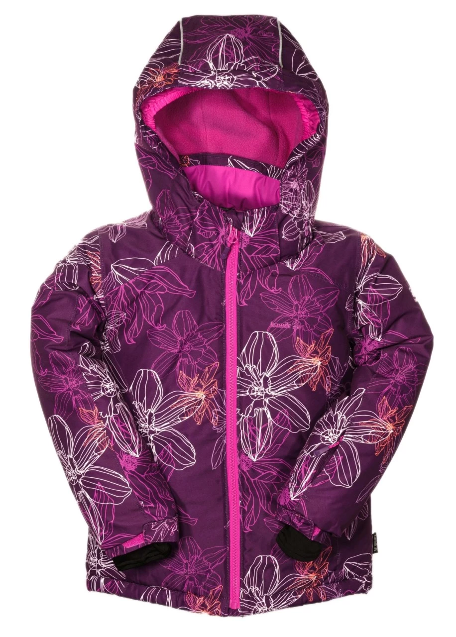 Kamik Mädchen Winterjacke Tallie Lila/pink Flowers Wasserdicht 3 Kamik Mädchen Winterjacke Tallie Lila/pink Flowers Wasserdicht