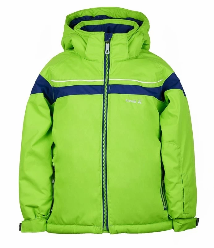Kamik Jax Outdoorjacke Limegreen / Navy 3 Kamik Jax Outdoorjacke Limegreen / Navy