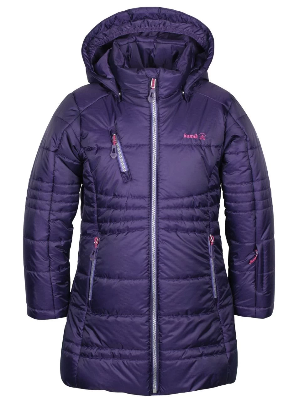 Kamik LYLA Mädchen Thermo Steppmantel Lila Extra Warm 3 Kamik LYLA Mädchen Thermo Steppmantel Lila Extra Warm