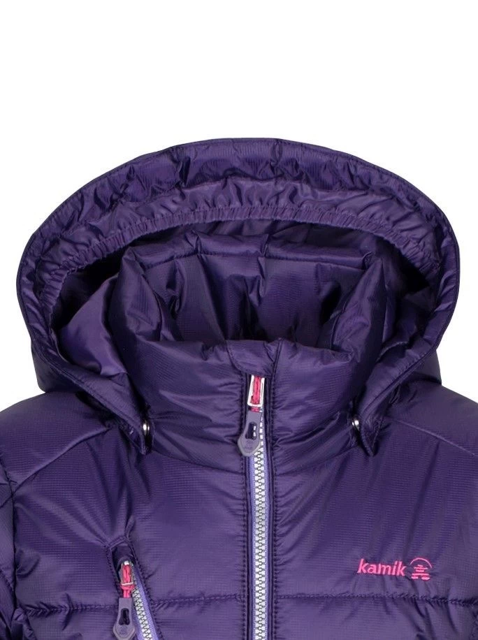 Kamik LYLA Mädchen Thermo Steppmantel Lila Extra Warm 8 Kamik LYLA Mädchen Thermo Steppmantel Lila Extra Warm – Bild 6