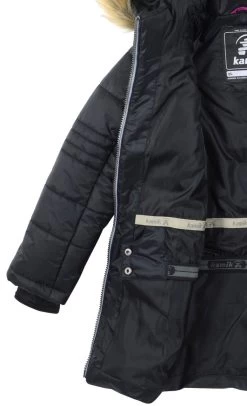Kamik LYLA HERITAGE Schwarz Thermomantel Extra Warm -Kindermode – Einfach machen. Kamik V6 6826 LYLA HERITAGE black 7 1280x1280