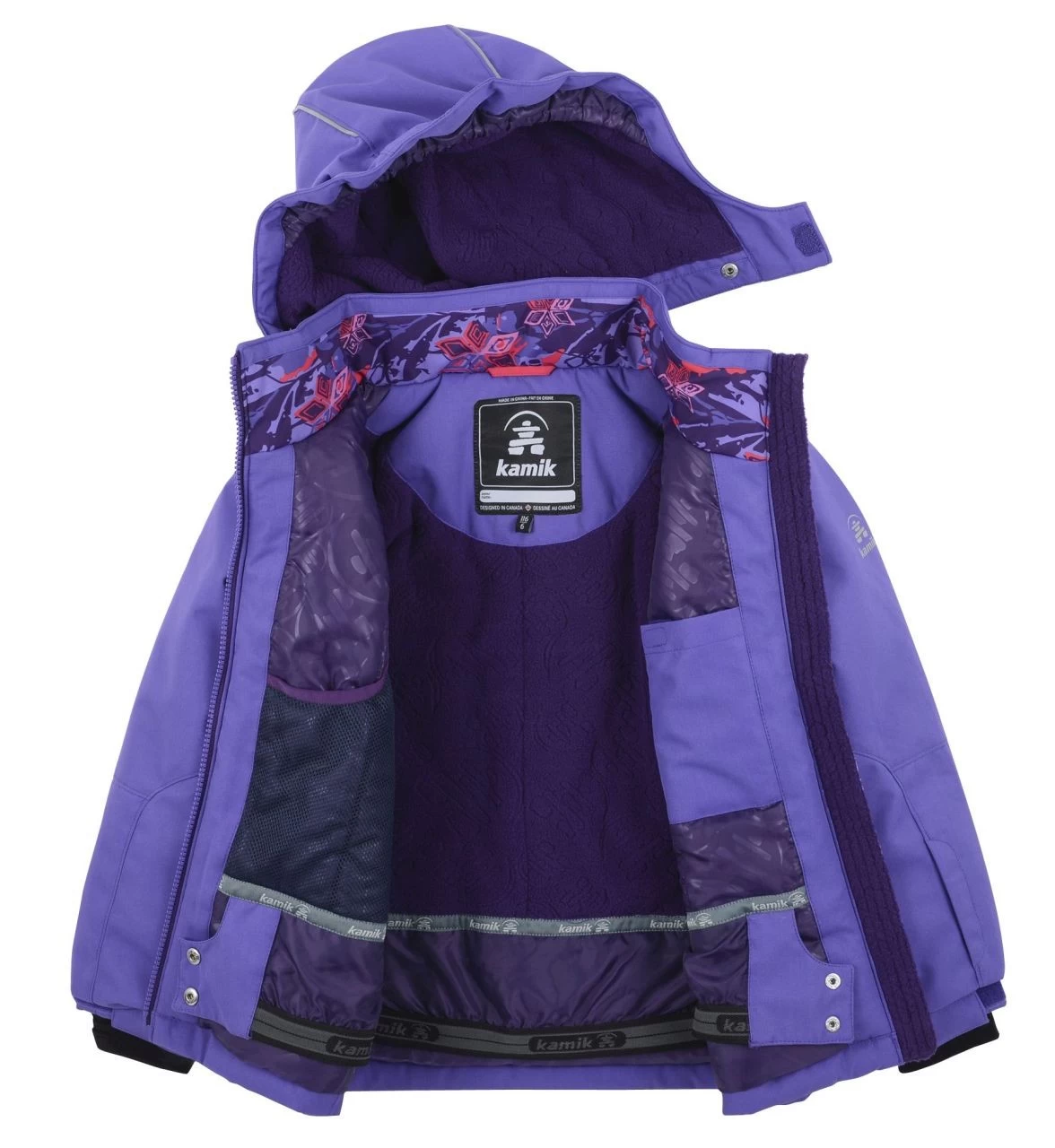 Kamik MAEVE Mädchen Winterjacke Violett 4 Kamik MAEVE Mädchen Winterjacke Violett – Bild 2