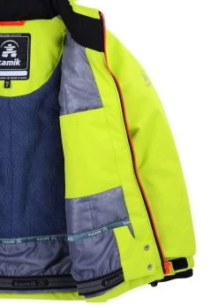 Kamik BENJI Lemon Leaf Kinder Winterjacke Wasserdicht -Kindermode – Einfach machen. Kamik V6 6872 BENJI leaf 7 1280x1280