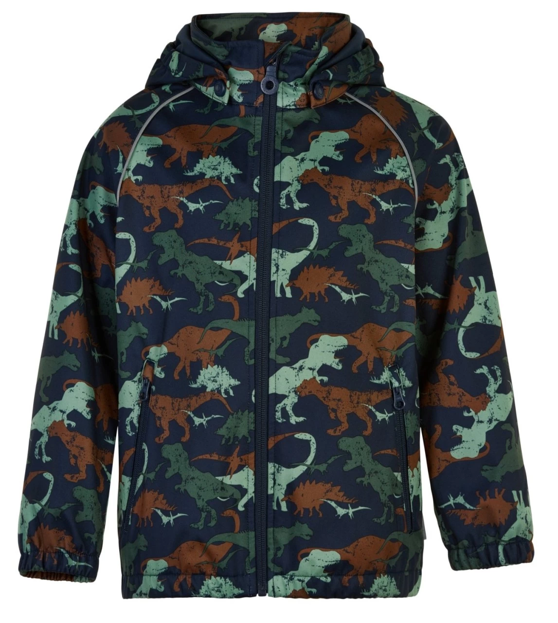 Minymo Jungen Softshelljacke Dinos Blau/grün 3 Minymo Jungen Softshelljacke Dinos Blau/grün