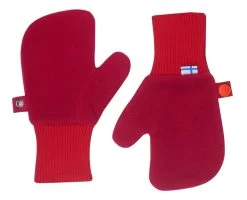 Finkid NUPUJUSSI Persian Red/grenadine Mädchen Fleece Fäustlinge