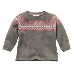 People Wear Organic Pullover Taupe Aus Bio-Baumwolle