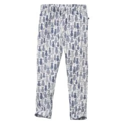 People Wear Organic Leggings Kätzchen Weiß Blau