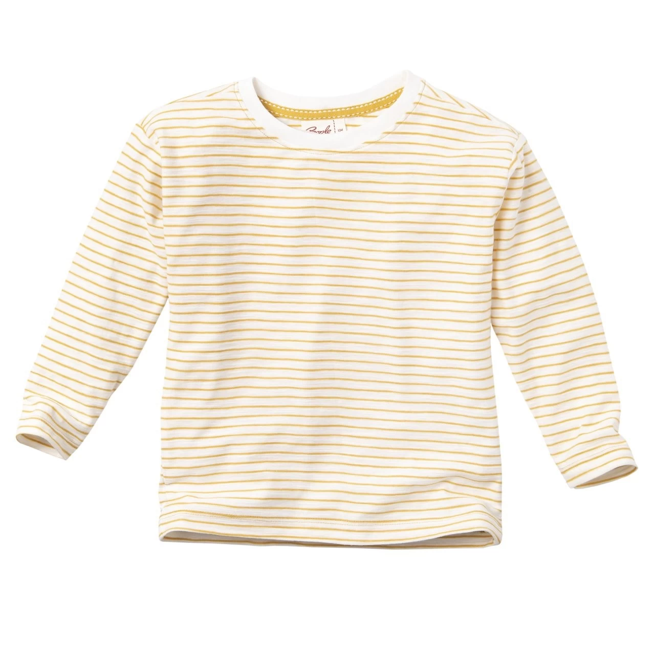 People Wear Organic Langarmshirt Honiggelb Geringelt 3 People Wear Organic Langarmshirt Honiggelb Geringelt