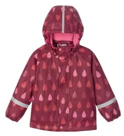 Reima Koski Mädchen Regenjacke Jam Red Mit Fleecefutter