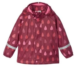 Reima Koski Mädchen Regenjacke Jam Red Mit Fleecefutter -Kindermode – Einfach machen. Reima 521507 3952 front 1280x1280