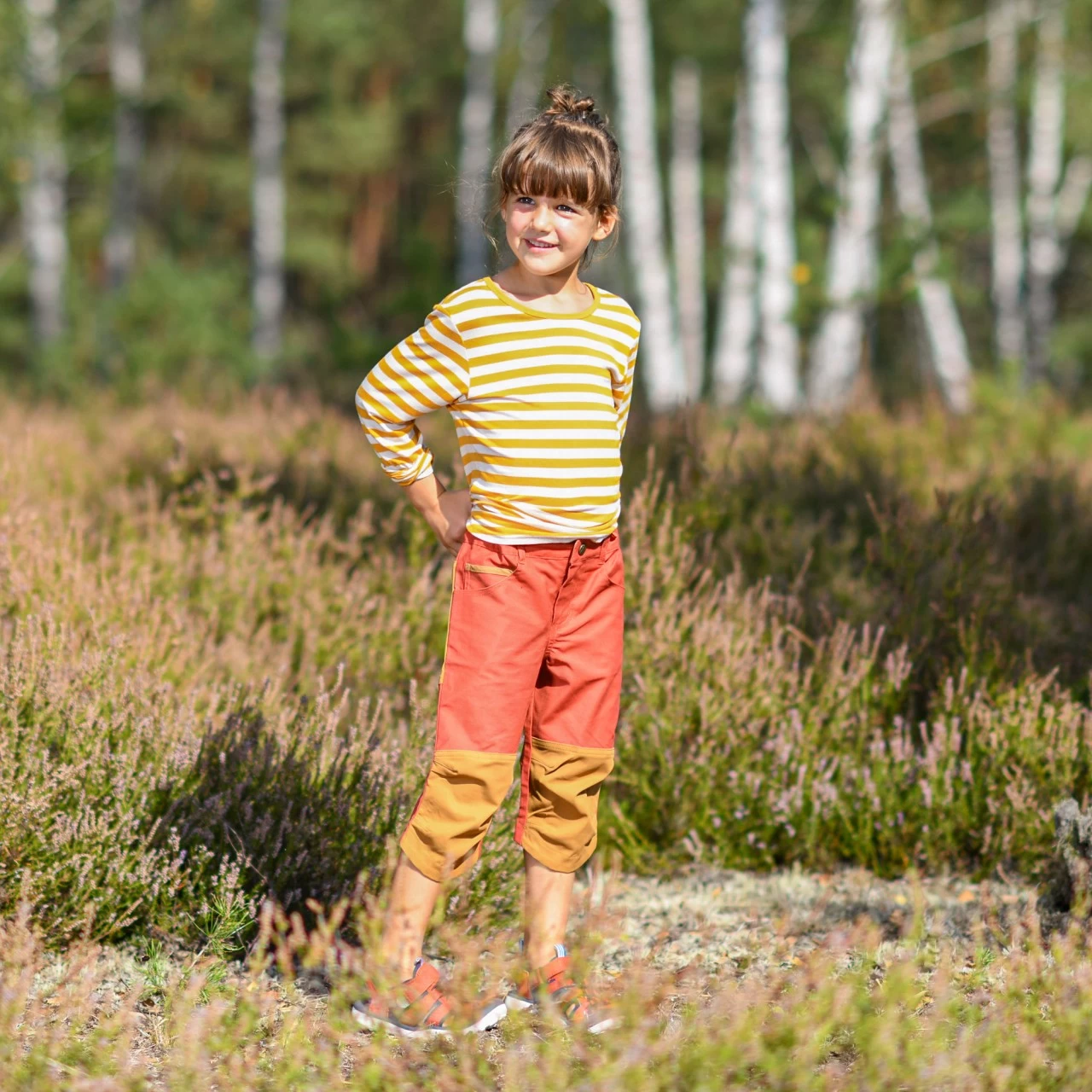 Finkid Merisilli Bronze Green / Offwhite Langarmshirt 4 Finkid Merisilli Bronze Green / Offwhite Langarmshirt – Bild 2