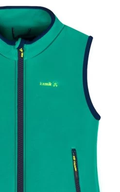 Kamik Kinder Fleeceweste ärmellose Weste Aus Fleece Für Waldhüpfer -Kindermode – Einfach machen. V45086 PHOENIX green midnight GMI 3 1280x1280 2