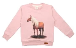Walkiddy Horse Sweatshirt Pferd Rosa Biobaumwolle