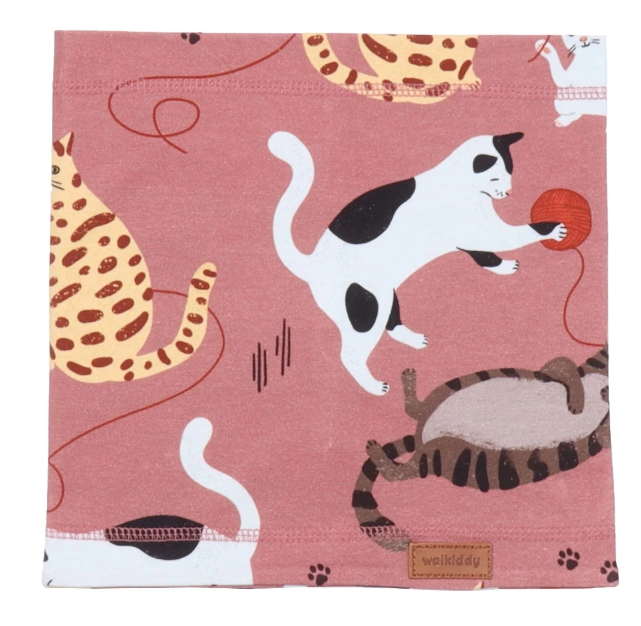 Walkiddy Mädchen Loop Playful Cats Darkrose Katzen Biobaumwolle 3 Walkiddy Mädchen Loop Playful Cats Darkrose Katzen Biobaumwolle