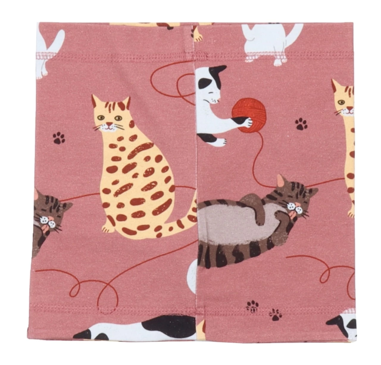 Walkiddy Mädchen Loop Playful Cats Darkrose Katzen Biobaumwolle 4 Walkiddy Mädchen Loop Playful Cats Darkrose Katzen Biobaumwolle – Bild 2