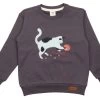 Walkiddy Sweatshirt Katze Playful Cat Anthrazit -Kindermode – Einfach machen. Walkiddy CT21 501 1 1280x1280