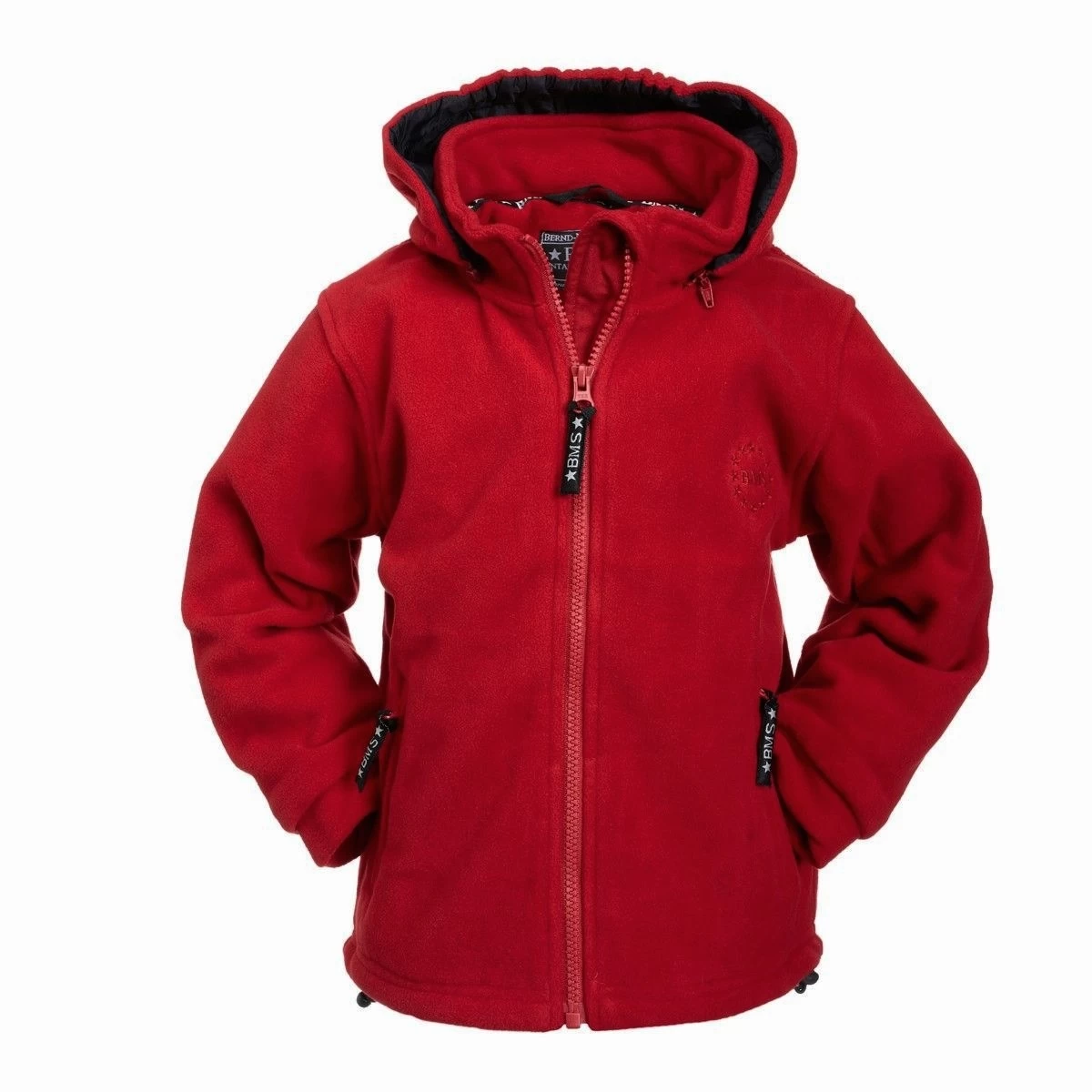 BMS Fleecejacke Rot Antarctic-Fleece Mit Kapuze 3 BMS Fleecejacke Rot Antarctic-Fleece Mit Kapuze