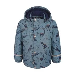CELAVI Winterjacke Dino Outdoorjacke Jeansblau Wasserdicht