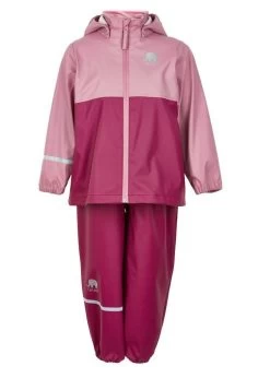 CeLaVi Mädchen Regenanzug Dry Rose/berry Set Regenhose + Regenjacke