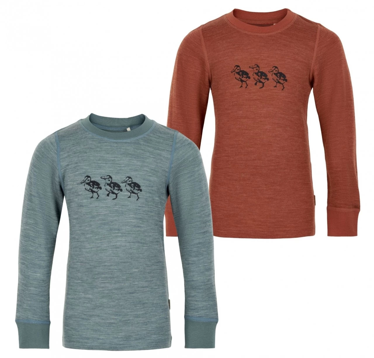 Celavi Langarmshirt Wolle Mit Entchen-Motiv 4 Celavi Langarmshirt Wolle Mit Entchen-Motiv – Bild 2