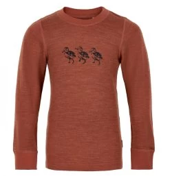 Celavi Langarmshirt Wolle Mit Entchen-Motiv