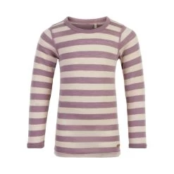 Celavi Kinder Wollshirt Langarmshirt Blockstreifen