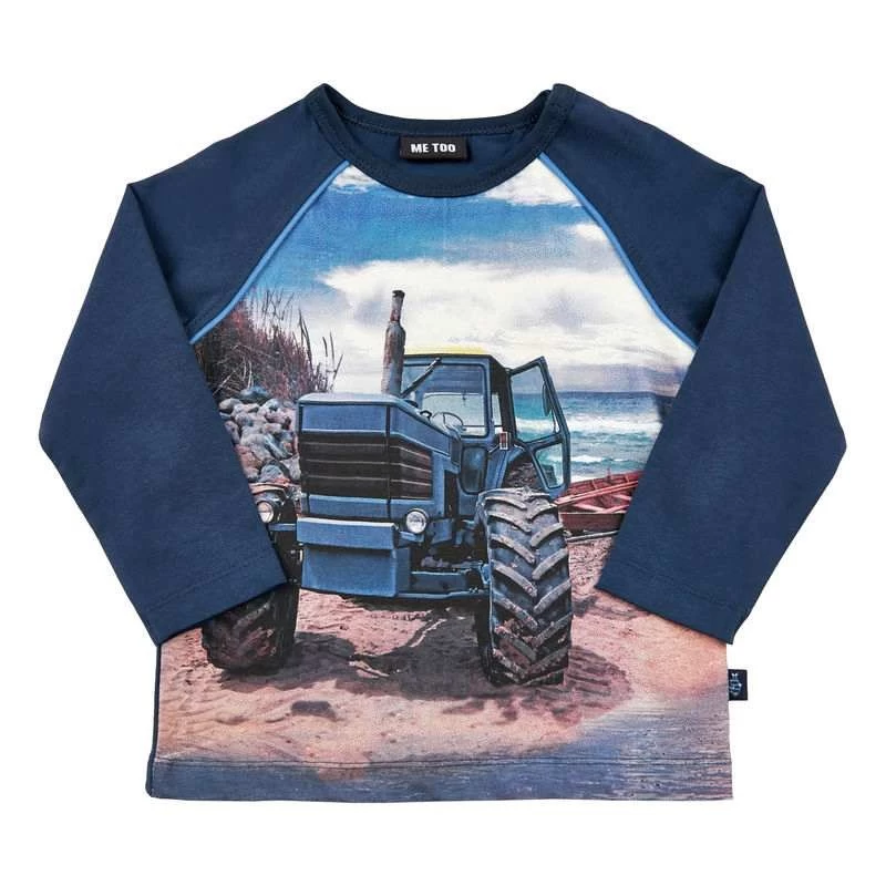 Metoo Traktor Langarmshirt Blau 3 Metoo Traktor Langarmshirt Blau