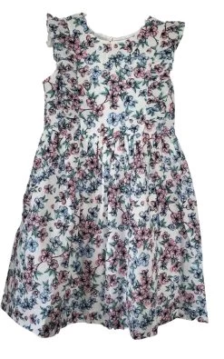 Creamie Mädchenkleid Blumen Baumwolle Mit Rüschen