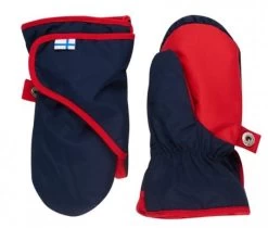 Finkid Lapanen Navy/red Thermo Handschuhe Fäustlinge Wasserfest