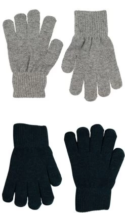 Celavi Kinder Handschuhe Wolle 2 Paar Im Set Fingerhandschuhe Magic