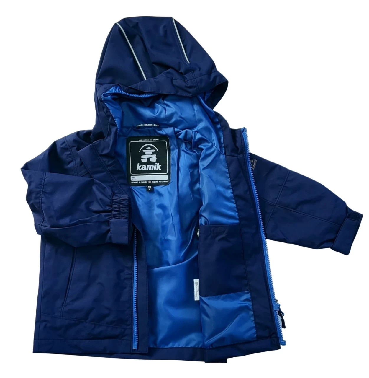 Kamik Übergangsjacke Regenjacke Blau Waldhüpfer Outdoorjacke 5 Kamik Übergangsjacke Regenjacke Blau Waldhüpfer Outdoorjacke – Bild 3