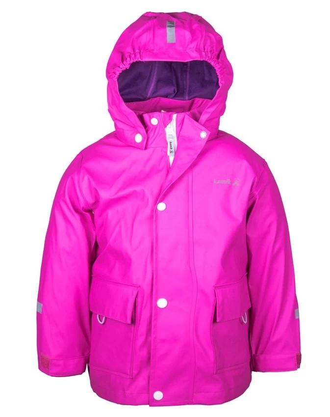 Kamik Kinder Regenjacke Splash Neon Pink Magenta Mit Textilfutter 3 Kamik Kinder Regenjacke Splash Neon Pink Magenta Mit Textilfutter