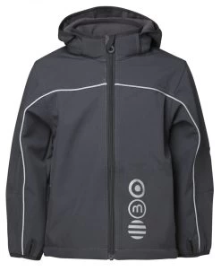 Minymo Jungen Softshelljacke Deep Stone Grey Basic45