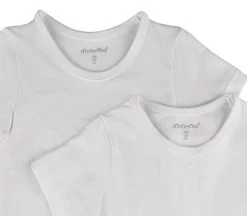 Minymo T-Shirts 2er Pack Weiß Kurzarm -Kindermode – Einfach machen. kinder t shirt weiss bemalen 1280x1280