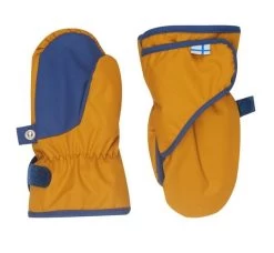 Finkid Lapanen Harvest Gold/denim Thermo Handschuhe Fäustlinge Wasserfest