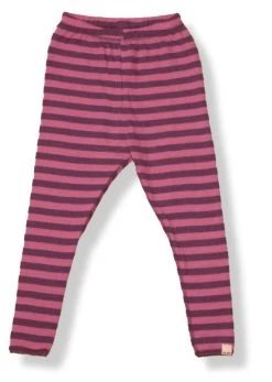 Celavi Mädchen Leggings Lila Rosa Geringelt