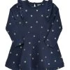 Mädchen Kleid Dunkelblau Sweatkleid Mit Goldenen Punkten -Kindermode – Einfach machen. metoo kleid blau dots gold 1280x1280 1