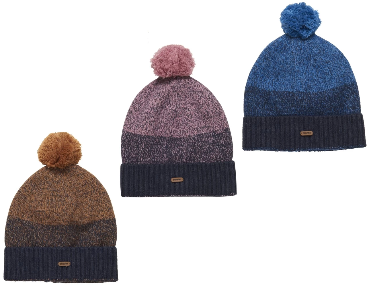 Minymo Strickmütze Blockstreifen Wintermütze Beanie Mit Bommel 4 Minymo Strickmütze Blockstreifen Wintermütze Beanie Mit Bommel – Bild 2