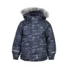 MINYMO Winterjacke Ombre Blue Herringbone Outdoorjacke Atmungsaktiv -Kindermode – Einfach machen. minymo jungen winterjacke ombre blue 1280x1280