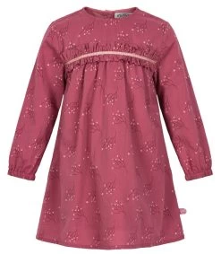 Minymo Mädchenkleid Rose Wine Flowers